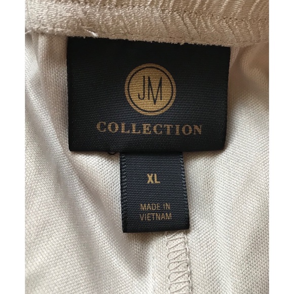 JM Collection Women’s Tan Wide Leg Pants XL - Picture 3 of 6